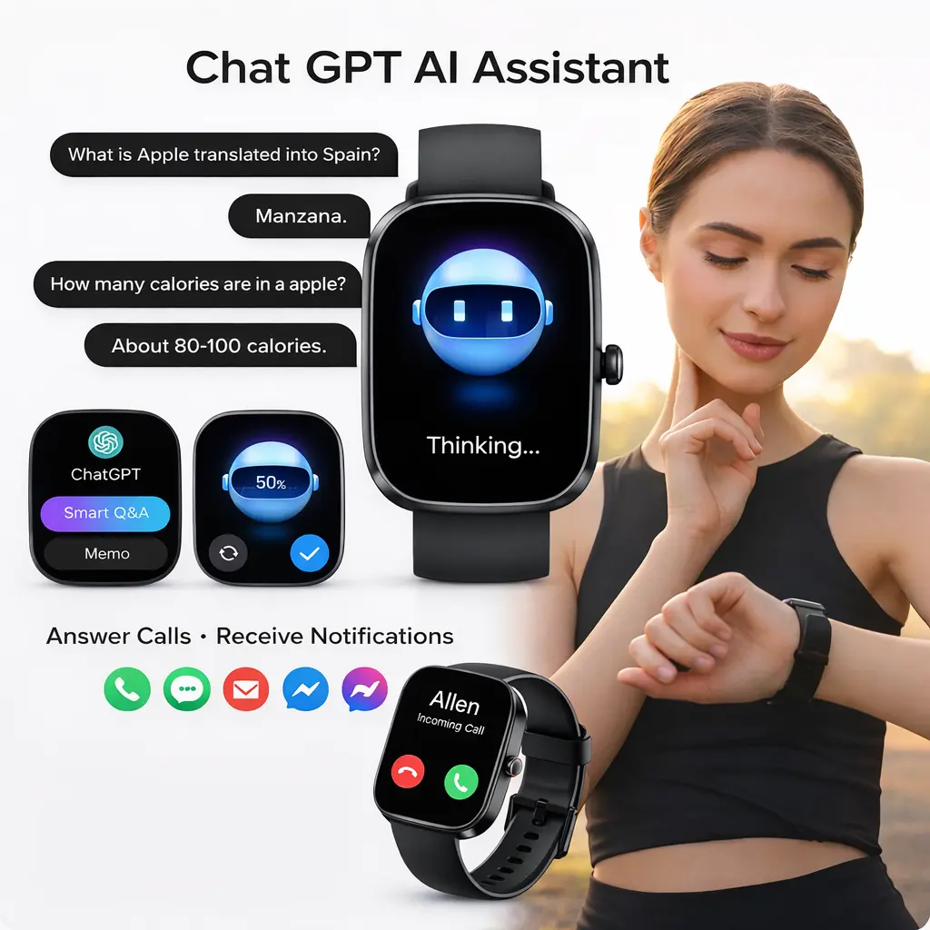 [DealsForYouDays]SummerWins Rolosar T70/P66/T30 Smartwatch HD Display, Wireless Call & Message Alerts, AI Chatbot, 110+ Sport Modes, Multifunctional Touchscreen for Men & Women
