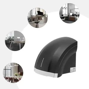 1800W Automatic Powerful Dryer - 110V US Plug, Wall-Mounted Pure Copper ABS Hot Air Hand Dryer for Commercial Airports, Home Bathrooms