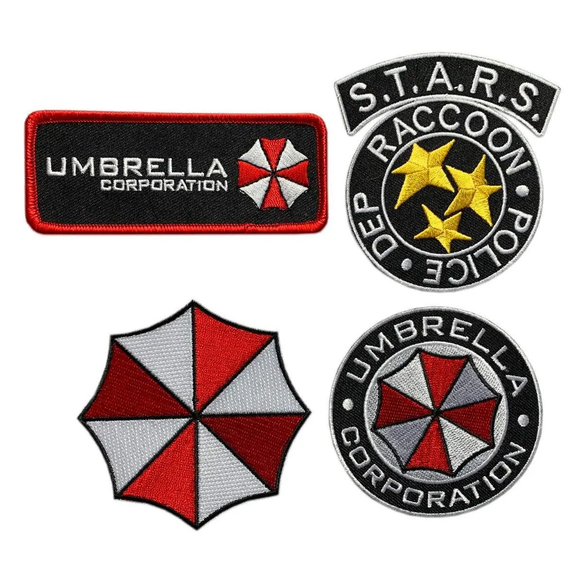 Miltacusa Stars Racon Umbrella Company Patch (4PC Bundle - Iron on Sew on)
