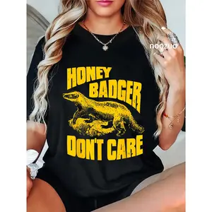 100% Cotton Honey Badger Don't Care T-Shirt