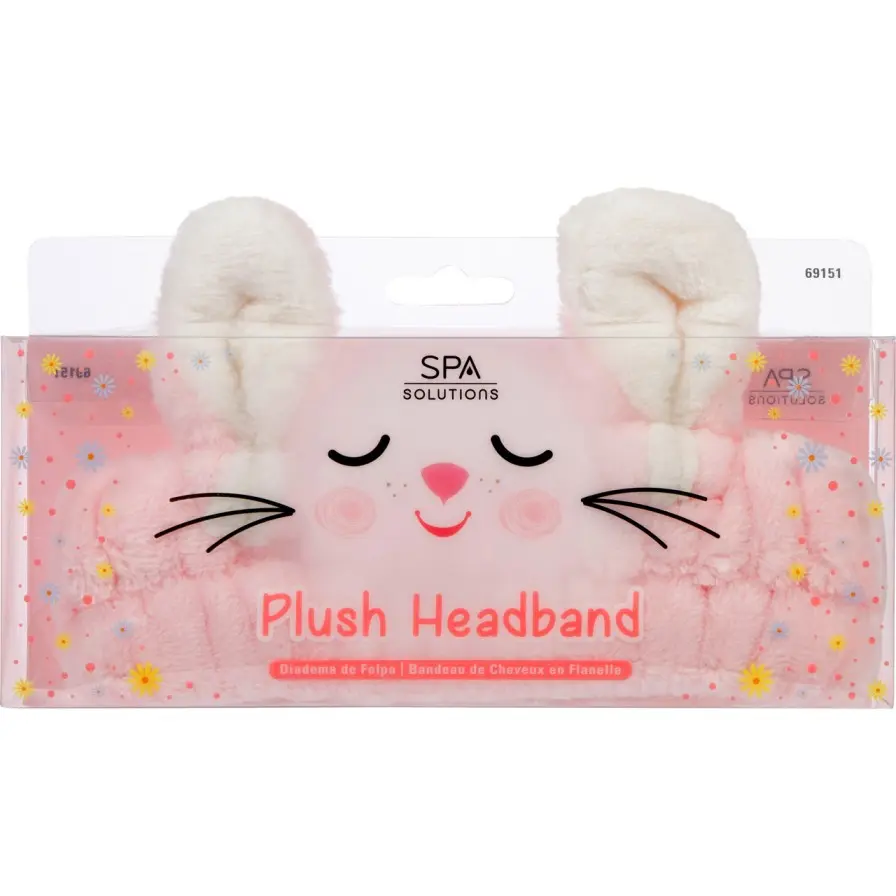 PLUSH HEADBAND (PINK BUNNY)