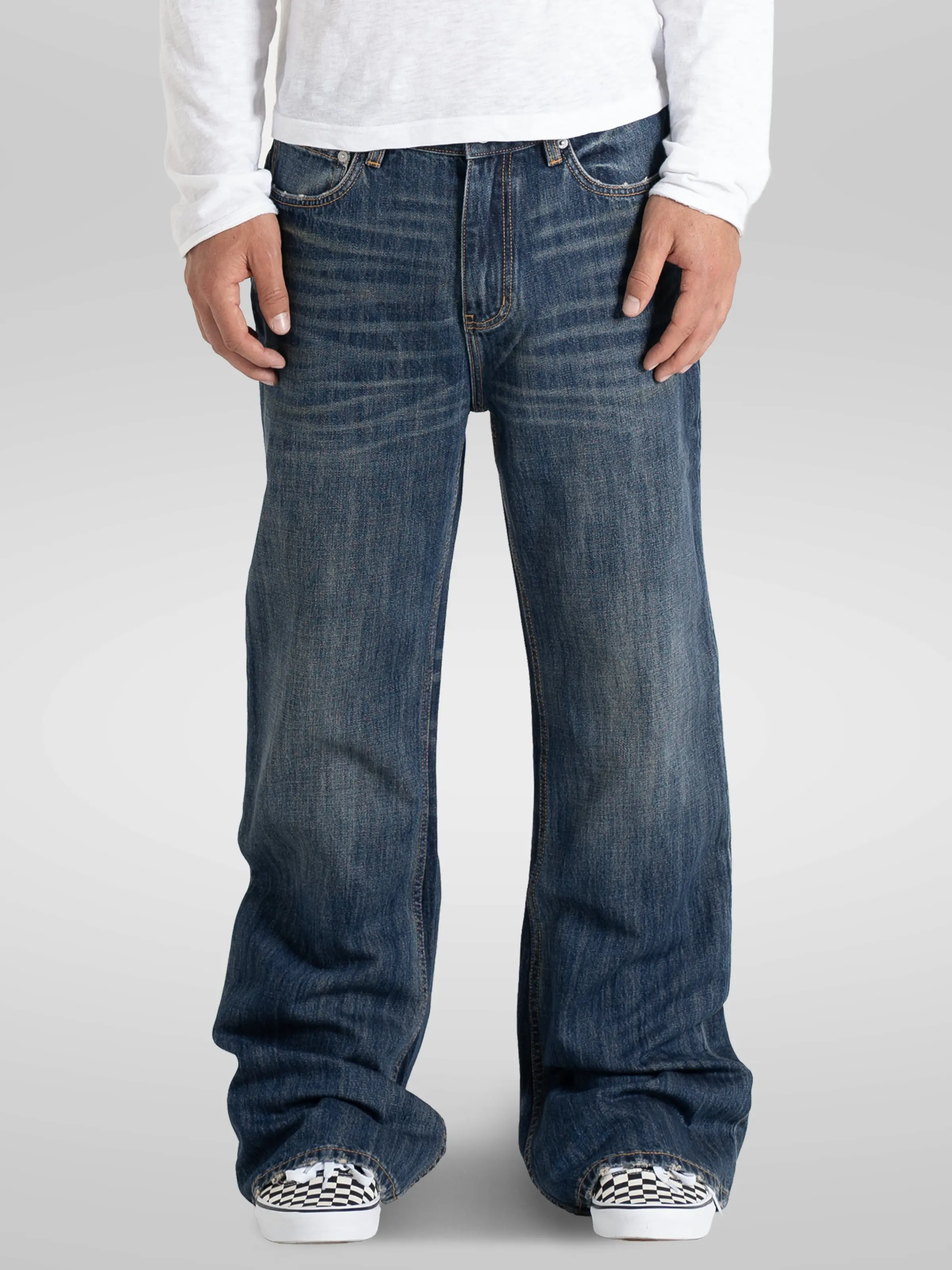 'Omen' Dark Washed Bootcut Denim