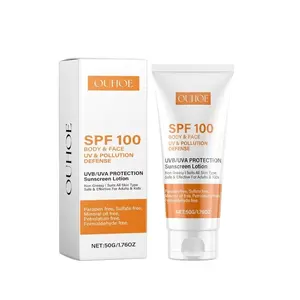 Sunscreen SPF 100, Sunscreen For Body & Face, Broad Spectrum SPF + Antioxidants, UV, Oil Free, For Sun Sensitive Skin, Oxybenzone Free