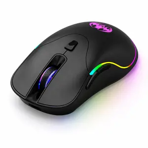 M37 Wireless RGB Mouse, 2.4GHz Rechargeable Gaming Mouse with Quiet Clicks, 6 Buttons, Adjustable DPI for PC Laptop