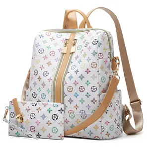 DAREIN Women's Vegan PU Leather Purse Backpack, Anti-Theft Compartment, Reinforced Stitching, Fashion Designer Handbags for Women, Travel-Ready Shoulder Bag for Teachers