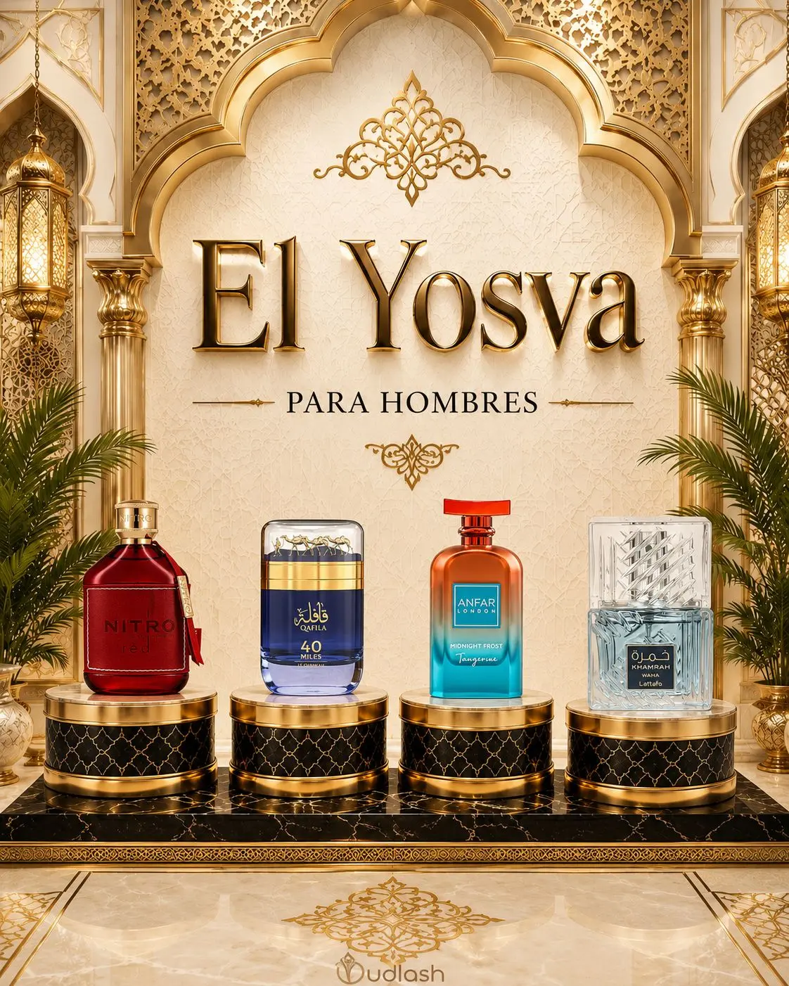 Yosva Bundle | Khamrah Waha + Midnight Frost Tangerine + La Chameau 40 Miles + Nitro Red | Unisex Fragrance | 100ML - 3.4Oz | Eau De Parfum | Bergamot- Yuzu, and Juniper