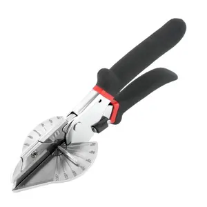 Multi Angle Miter Shears Miter Scissors For Soft Wood Plastic PVC Moulding Shoe Molding Angular Trim Cutter Tool, Adjustable at 45 To 135 Degree