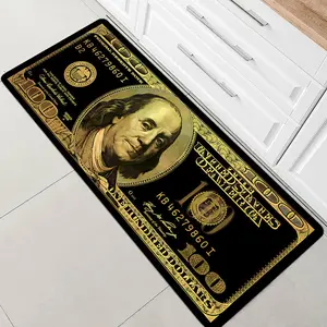 Dollar Pattern Rug, Decorative Area Rug, 1 Count Non-slip Soft Floor Mat, Room Accessories Decorative Carpet for Home Living Room Bedroom Study Room Decor