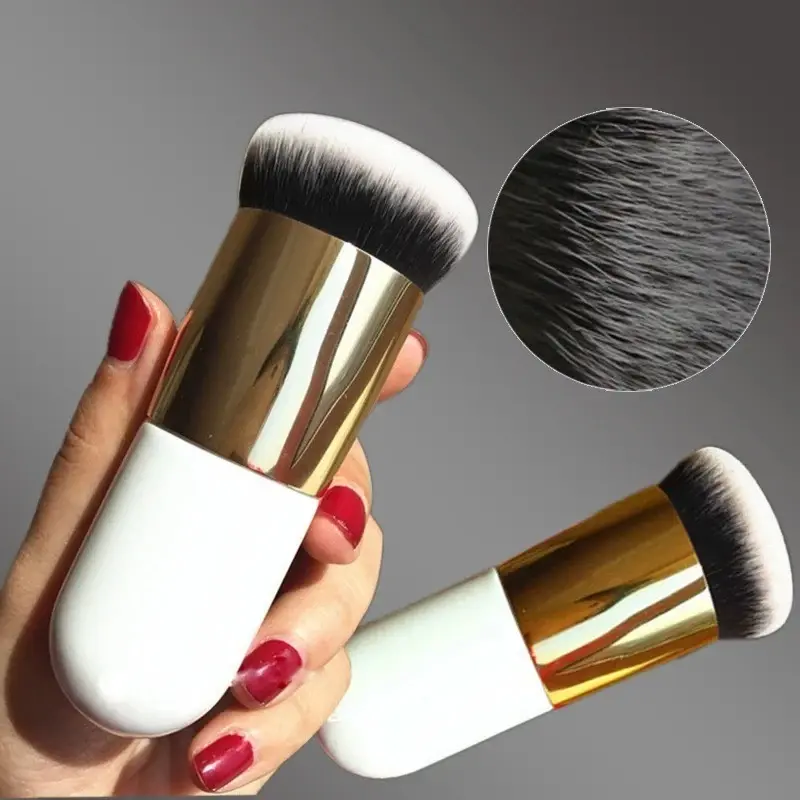 Makeup Brush – Flat Foundation, Blush, Contour & Powder Cosmetic Tool