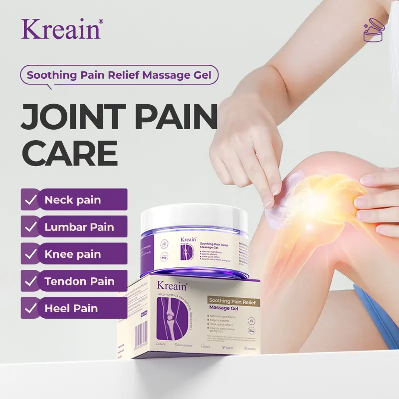 Kreain High-Performance Joint & Bone Gel | Supports Back, Neck, Feet, and Hands | Relieves Pain & Offers Moisturizing, Hydrating, and Restorative Care Concentrated relief massage gel.