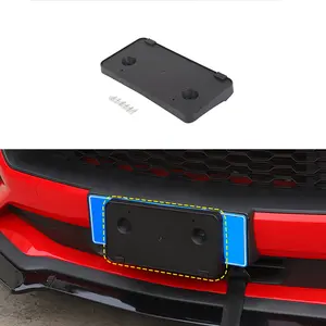 US Standard Front License Plate Bracket Holder, Car Accessories License Plate Frame for 2015-2017 Ford Mustang Vehicle, UV Coated Perfect Fit Auto Replacement Part