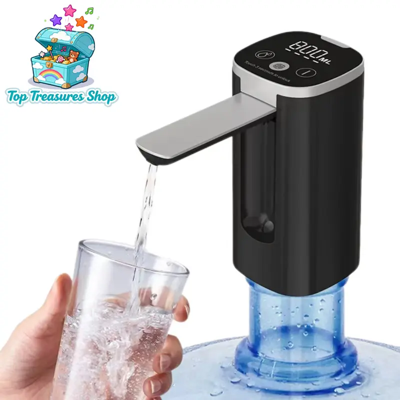 Zorara Smart Rechargeable Portable Water Cooler & Dispenser with Electric Pump, 18.9L ABS Plastic Unit, Kitchen Accessory with Drinking Utensils, Child Lock, 6x3x3 in, 0.69 lb, 12 Months Warranty, for Home-Office Use (Yes, Suitable for Daily Needs)
