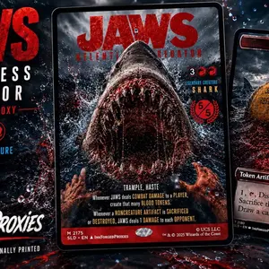 JAWS Relentless Predator - Foil Custom MTG Proxy Card
