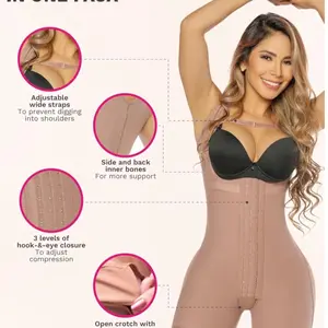 Salome Fajas Colombianas Seamless Shaper Shorts for Women - Butt Lifter & Thigh Slimmer - Leg, Shapewear faja moldeadora Comfortable Colombian Compression Sexy Adjustable