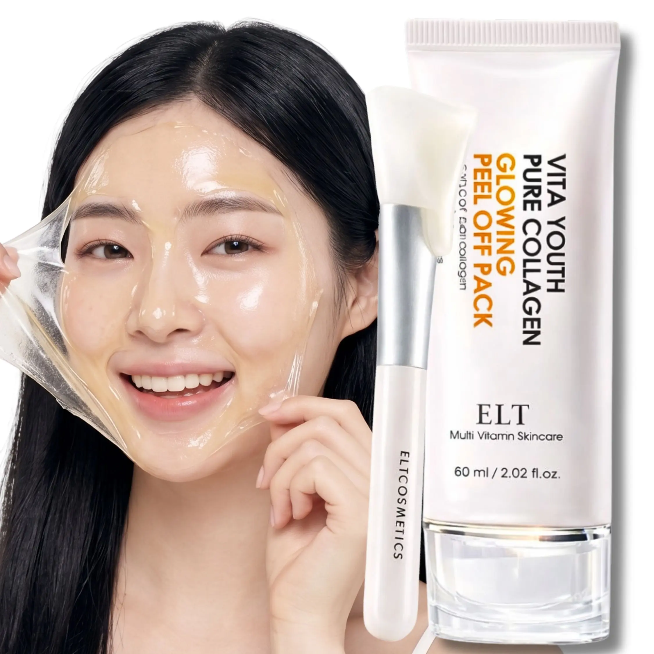 ELT Korean Collagen Peel-Off Face Mask for Glowing Skin 60ml ELT Korean Collagen Peel-Off Face Mask for Glowing Skin 60ml