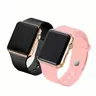2 Counts Minimalist LED Electronic Couple Watches, Casual Trendy Modern Fashionable Wristwatch, Fashionable Stylish Square Watch Set, Analog Wristwatches, Minimalist Style Wristwatch, Perfect Gift for Friends and Couples