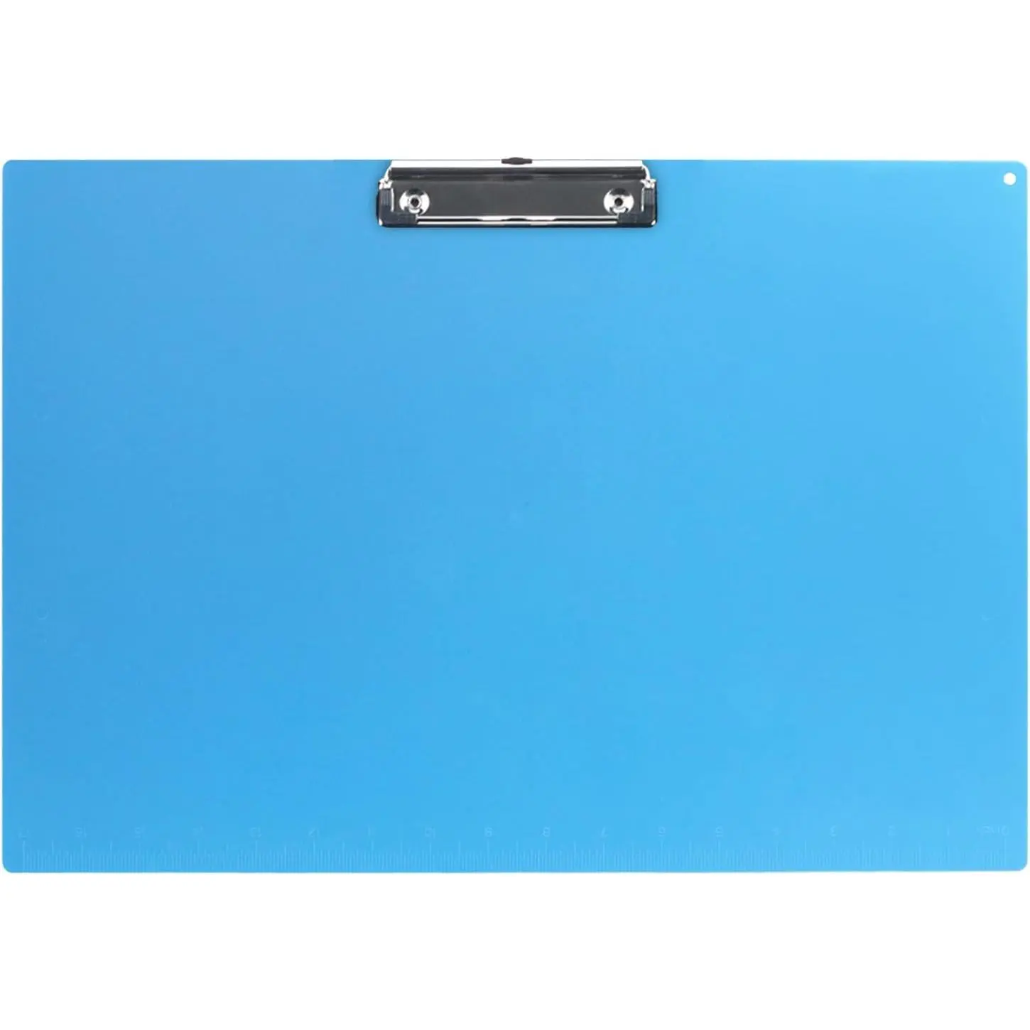 11x17 Clipboard with Ruler  Clipboard Landscape Low Profile Clip 11 x 17 Clipping Board Plastic Blue Pack of 1