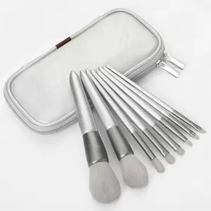 8pcs Makeup Brush Set with 1pc Storage Bag for Essential Makeup Application