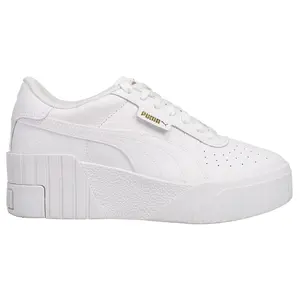 PUMA Womens Cali Platform Sneakers Shoes Casual - White