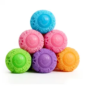 Smiley Face Squeeze Ball Stress Relief Fidget Toy in Vibrant Colors Perfect Gift for Kids & Adults Fun Engaging Toy for All Ages