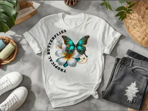 Tropical Butterfly DTF Transfer Sheets – Butterfly Designs for Tees & Gifts