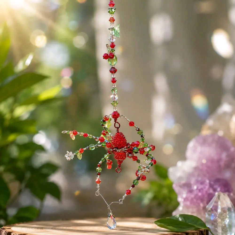 Handcrafted beaded spider