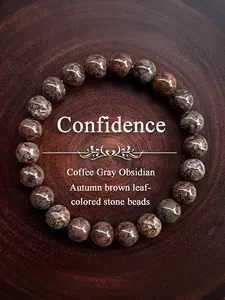 Healing Obsidian Crystal Bracelet, Boost Confidence & Clear Negative Thoughts, Emotionally Balanced Stone Jewelry, Anxiety Relief Accessory, Beaded Bracelets