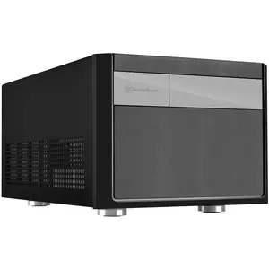 Silver Stone Technologies  Micro-ATX Mini-DTX Mini-ITX Small Form Factor Computer Case, Compatible with ATX PSU Cases - Black, Abs Plastic, Fan Slots