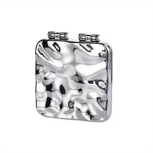 Double-sided Mini Makeup Mirror, Foldable Handheld Mirror, Portable Cosmetic Mirror For Women, Travel Hand Mirrors, Makeup Tool For Daily Use, Christmas, Christmas Gift, Portable Folding Mirror