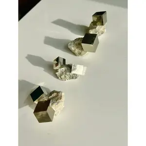Spanish Pyrite Cube on matrix