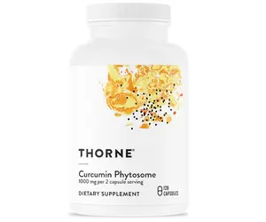 THORNE - Curcumin Phytosome 1000 mg (Meriva) - Clinically Studied, High Absorption - Supports Healthy Inflammatory Response in Joints, Muscles, GI Tract, Liver, Brain & Nerves* - 60 Servings