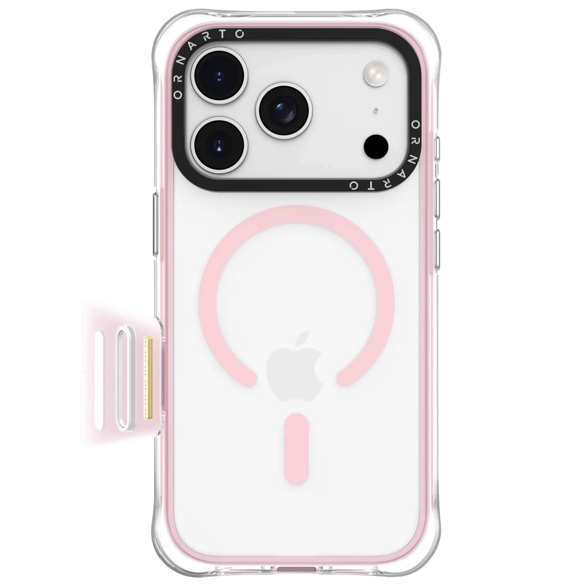 ORNARTO Diamond Air Case for iPhone 17 16 15 Series Military-Grade Drop Protection Cover with Built-in Air Crystal Clear Backplate Magsafe Compatible Shockproof Magsafe Phone Case