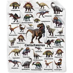 Dinosaur Blanket Gifts for Boys, Jurassic Dino Throw Blanket Gifts for Baby Girls Decor Animal Wild Plush Soft Lightweight Flannel Fleece Dinosaurs Blankets Sheet for Nursery Stroller tiktokshopspringglowup