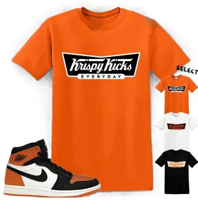 Orange Shirt Matching Jordan 1 Shattered Backboard, AJ 1 Shattered Backboard Shirt for Men, Fashion Clothes, Casual Everyday Wear