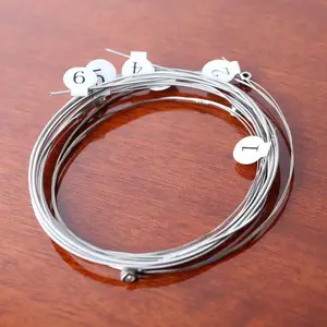 Electric Guitar String, 6 Counts/set Anti-rust Coated Guitar String with Number Label, Guitar Accessories for Electric Guitar, Music Accessories