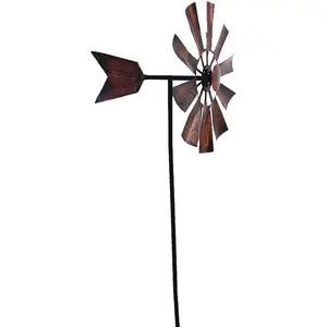 Outdoor Yard Windmill Metal Wind Spinner,Wind Sculptures Spinners Yard Decor Pinwheel,for Garden Yard Lawn Patio Decoration