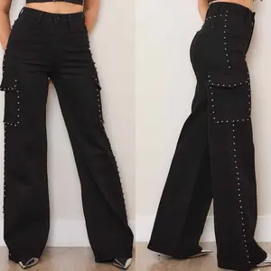 Claire Wide Leg Cargo Jeans