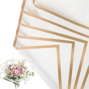20 Sheets Rose Flower Wrapping Paper, Waterproof Bouquet Packaging Paper, Floral Shop Supplies for Wedding Birthday Gifts DIY, Gift Decoration, Multiple Colors Available