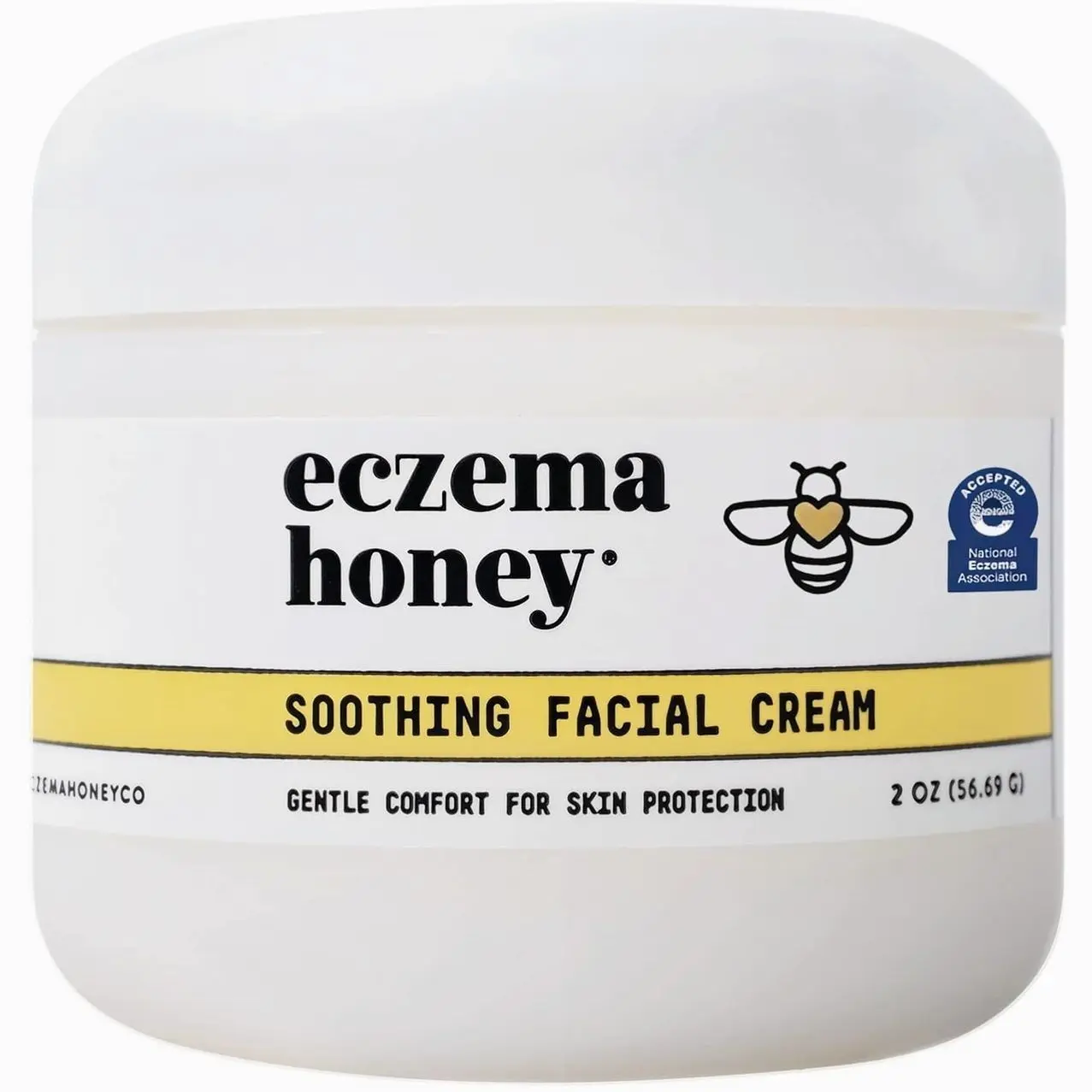 ECZEMA HONEY Soothing Facial Cream - Eczema Lotion for Face, Eyelids, Lips, and More - Natural Dry Skin Repair (2 Oz)
