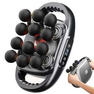 12-Head Massage Gun, 10 Levels, 9 Modes, Deep TissueVibration Massager For Back, Shoulder, Leg, and foot painrelief, quiet muscle massage gun, suitable for daily useand as a Valentine's Day gift