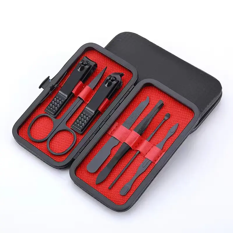 Manicure Pedicure Mini Nail Care Products Salon Foot File Nail Clipper Scissors Cutter Kit Tools Women Men Stocking Stuffer Travel Gift Set Compact Stainless