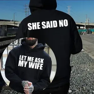 "Let Me Ask My Wife She Said No" Shirt, Funny Husband Quote