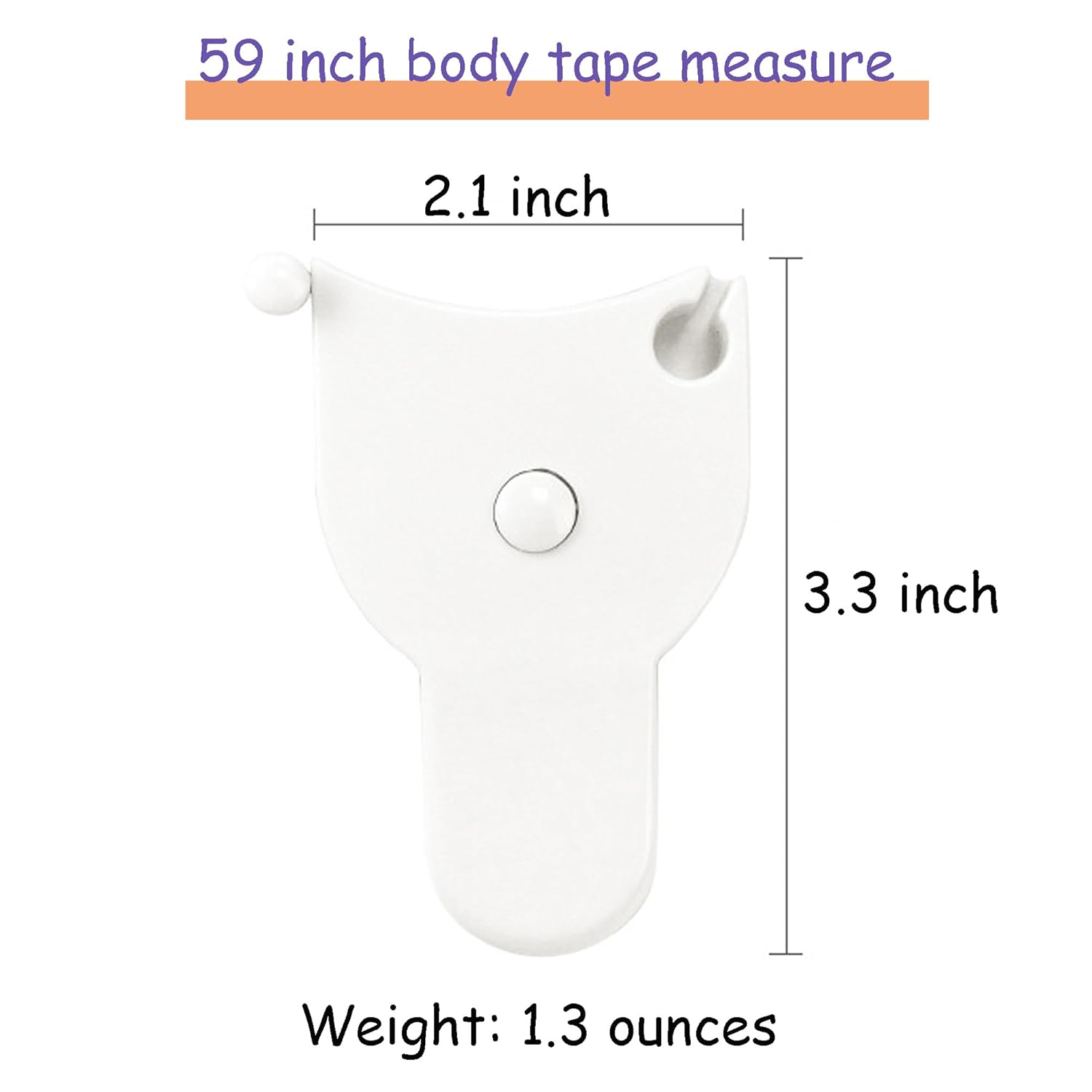 LZDJTQ Retractable Flexible Body Measurement Tape 60 Inch / 150cm 2-Sided with Accurate Lock Pin and Push Button for Waist Hip Arm Leg Fitness & Sewing