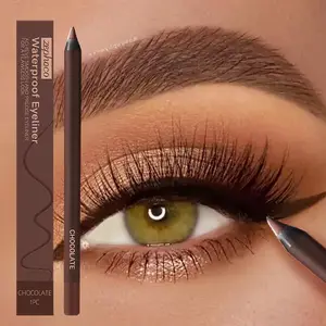 Eyeliner Gel Pencil (Chocolate/Brown/Plum) - Waterproof Smudge-proof Eye Makeup, Ultra-smooth Creamy Glide-on, Long-lasting High-pigmented Color, No-fade Quick-set Eyeliner for Daily & Party Eye Looks, Suitable for Beginner & Pro