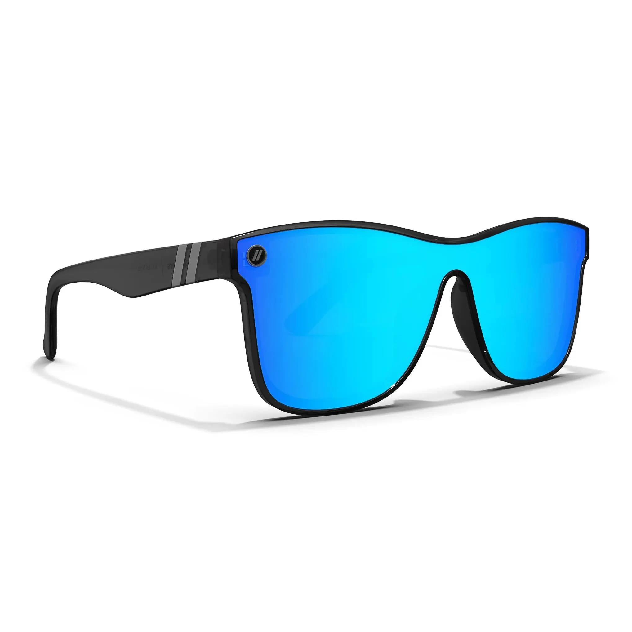 Blenders Eyewear Millenia X2 Unisex Shield Sunglasses, Lightweight Acetate Frame with Polarized Blue Mirror Lenses, Scratch-Resistant & 100% UV Protection, High Quality Sunglasses, Lightweight Durable Sunglasses