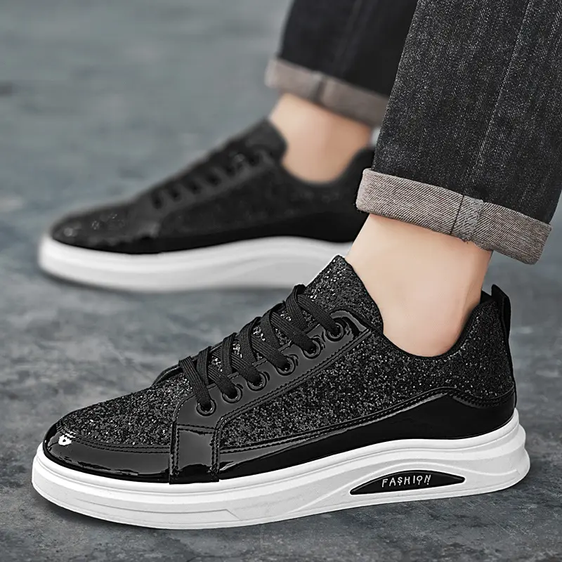 (New) Men's Korean Style Soft Sole Casual Athletic Sports Walking Shoes - 2026 Fall Versatile Youth Trainer Footwear, Color Block, Anti-Slip, Wear-Resistant, Microfiber Upper, Rubber Sole, Lace Closure, Round Toe (Gift) Size 11, Sports Shoes, Closed, Casu