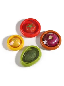 Reusable Avocado, Tomato, Onion & Lemon Storage Container – Kitchen Accessory & Fridge Organizer to Keep Fruits & Veggies Fresh