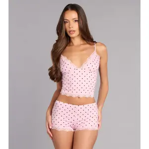 Sweet Dreams Polka Dot Pajama Top