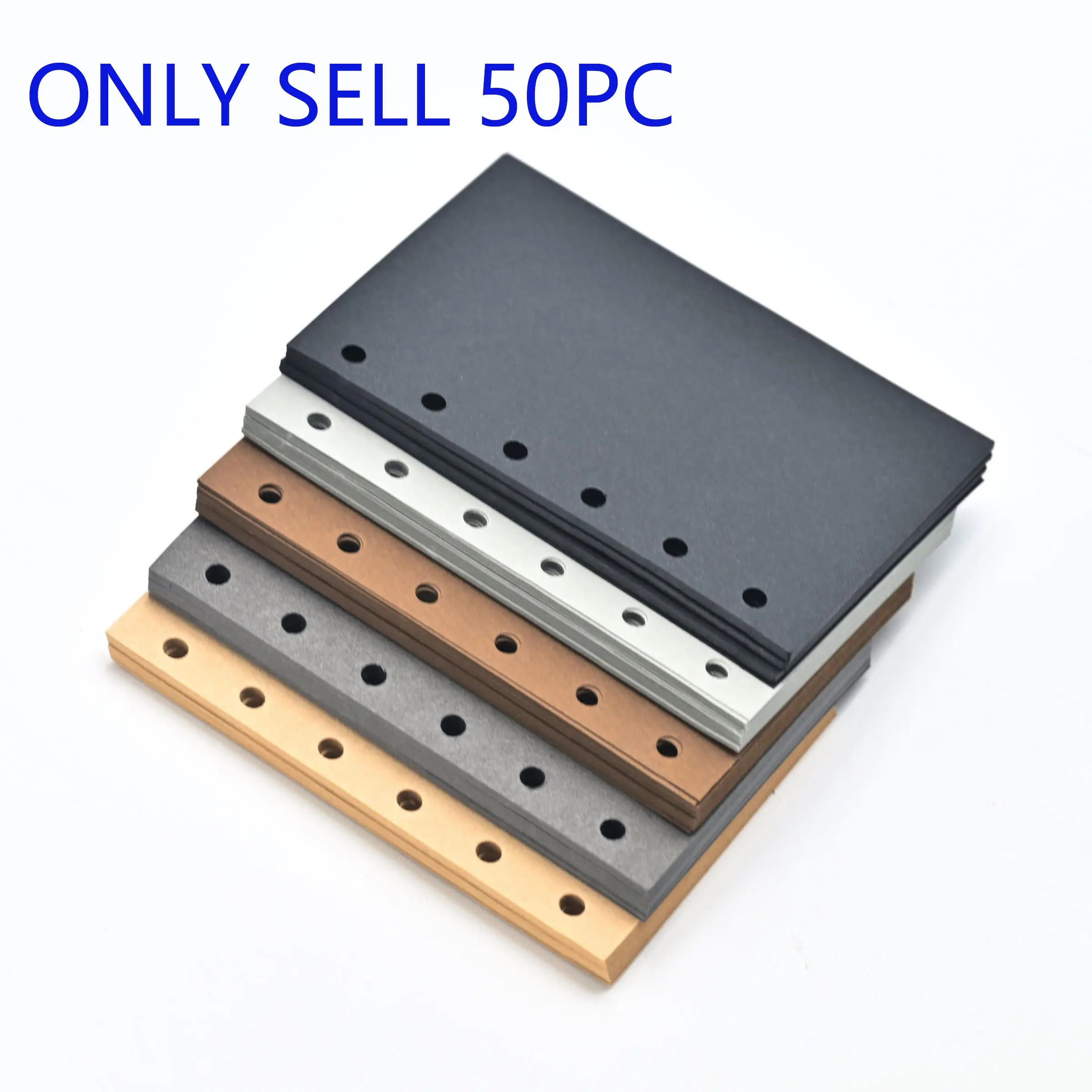 A7 Inner Sheet Core Paper, Vintage, Thick 110g Material, Hand Ledger Collage Base, 6-Hole Loose Leaf Design, 5 Colors Option, Refillable Inner Pages, Loose Leaf Notepad