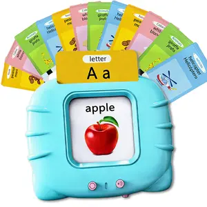 KIDGENIUS Bilingual Talking Flashcards Learning Machine - 224 English-Spanish Instruction Cards (Animals), Early Enlightenment Educational Flashcards & Toys for Kids Ages 2-8 (Birthday/Holiday Gift)